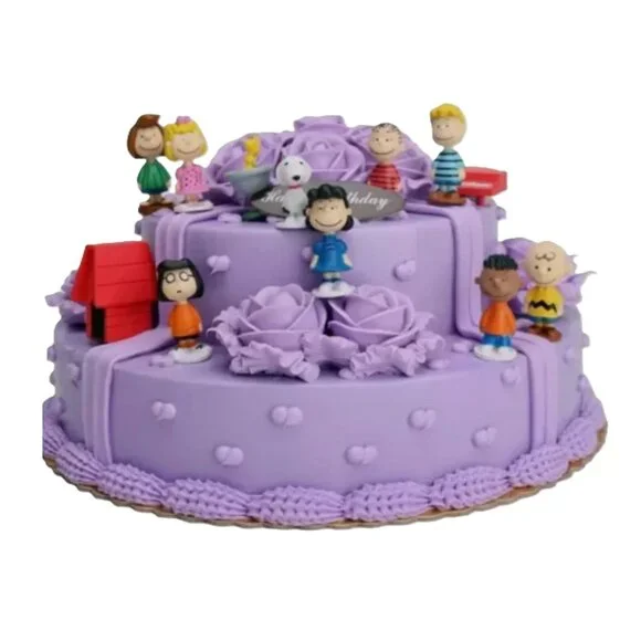 Snoopy Peanuts Mini Figure Set 12-Piece Cake Topper Room Decor Display - Picture 2 of 5